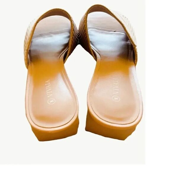 Vivaia Square-Toe Organic Womens Slide Heels - Picture 7 of 10